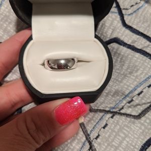 Silver wedding band